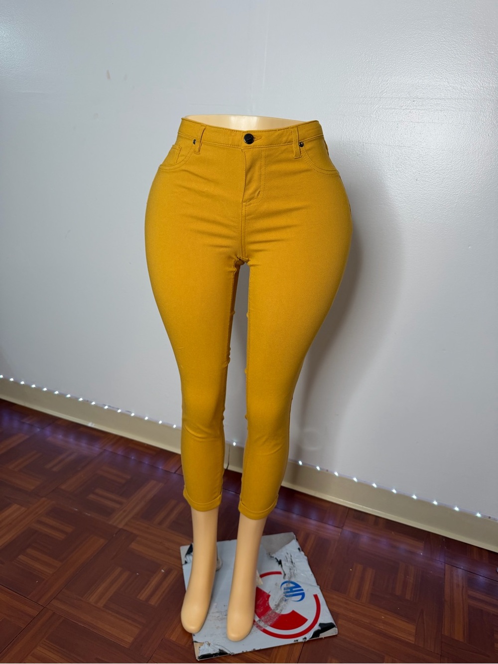 like an angel Mustard Yellow High-Waist Skinny Jeans